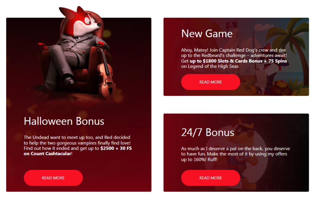 Red Dog Casino Bonuses & Promotions